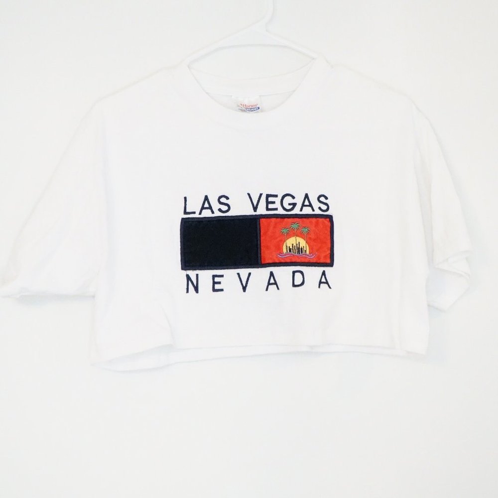 Vintage Las Vegas Nevada Crop Top